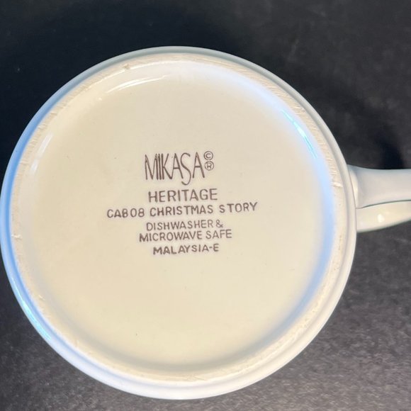 Mikasa Heritage “Christmas Story” Cup and Saucer Set ~ CAB 08 ~ Holiday Tree - Picture 8 of 8